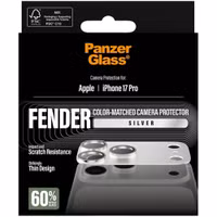 PanzerGlass Fender Protection Caméra iPhone 17 Pro - Silver