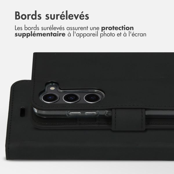 Accezz Étui de téléphone portefeuille Wallet Samsung Galaxy S23 Plus - Noir