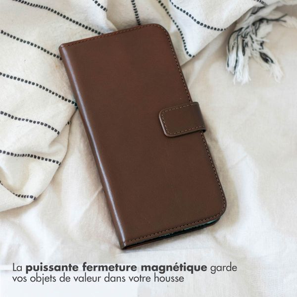 Selencia Étui de téléphone portefeuille en cuir véritable Samsung Galaxy A52(s) (5G/4G)
