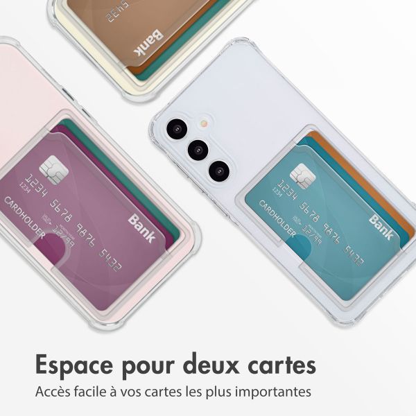 imoshion Coque silicone avec porte-cartes Samsung Galaxy A55 - Transparent