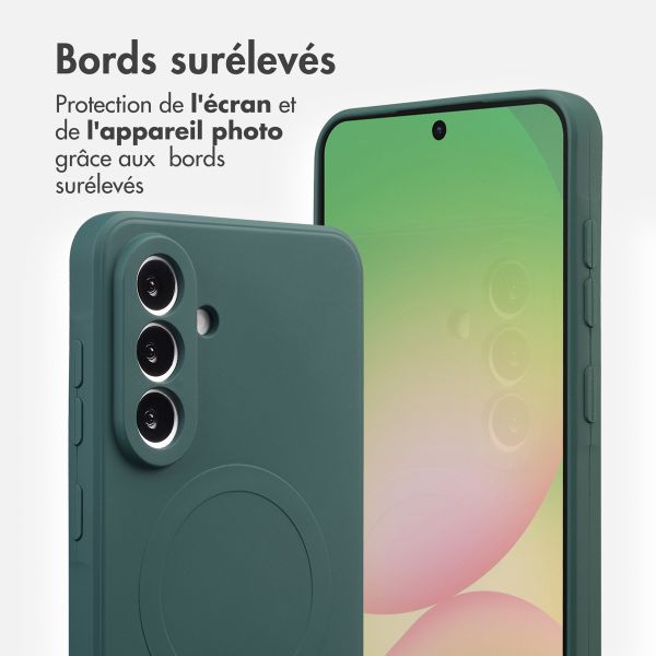 imoshion Coque Couleur avec MagSafe Samsung Galaxy A56 - Vert foncé