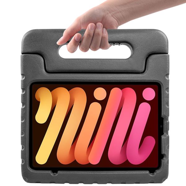 imoshion Coque kidsproof avec poignée Apple iPad Mini 7 (2024) / iPad Mini 6 (2021) - Noir