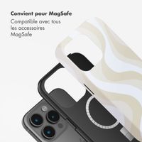 Selencia Coque arrière Vivid avec MagSafe Apple iPhone 15 Pro - Desert Waves Beige