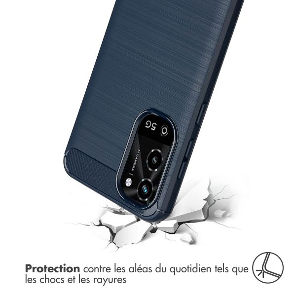 imoshion Coque Brushed Samsung Galaxy A36 - Bleu foncé