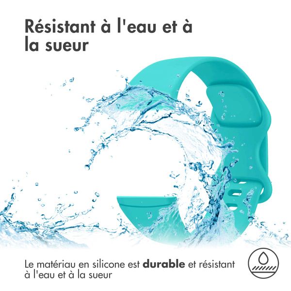 imoshion Bracelet en silicone⁺ Fitbit Versa 4 / 3 / Sense (2) - Turquoise