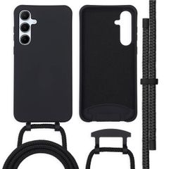 imoshion Coque de couleur avec cordon amovible Samsung Galaxy A55 - Noir