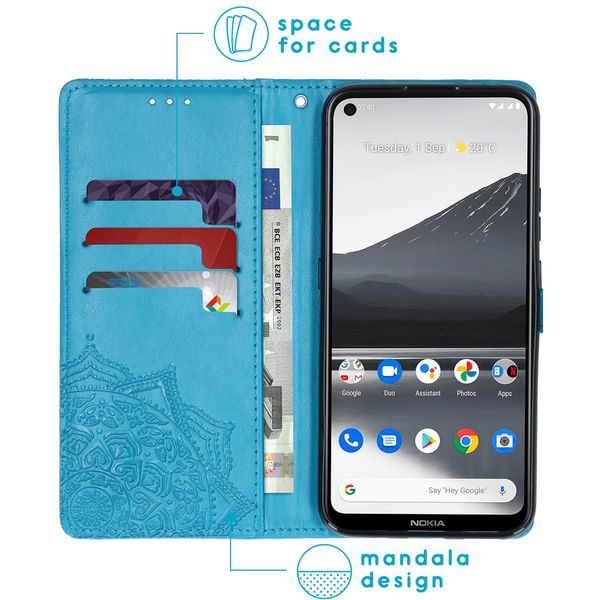 imoshion Etui de télephone Mandala Nokia 3.4 - Turquoise
