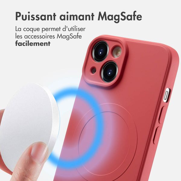 imoshion Coque Couleur avec MagSafe iPhone 14 - Dusty Rose