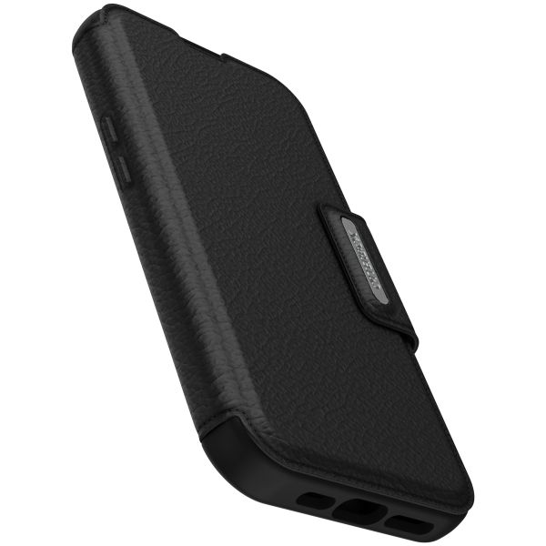 OtterBox ﻿Étui de téléphone portefeuille Strada MagSafe iPhone 15 - Noir