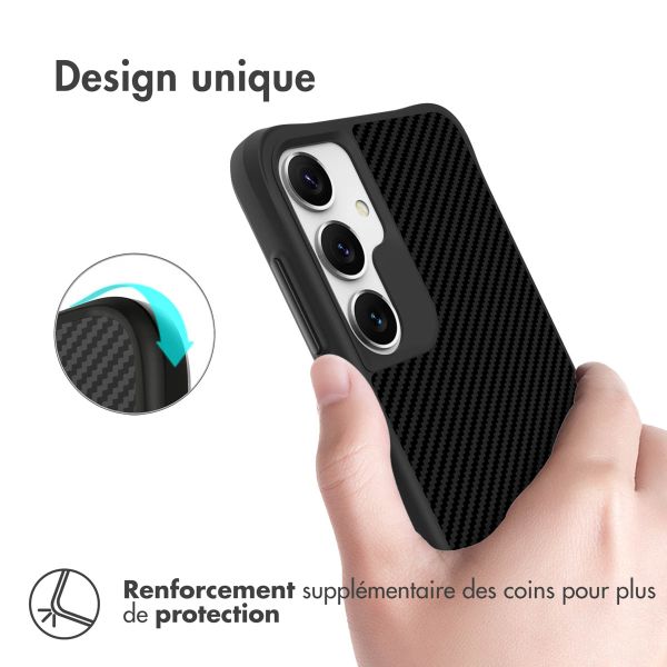 imoshion Rugged Hybrid Carbon Case Samsung Galaxy S24 - Noir