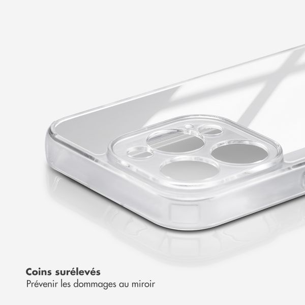 Selencia Coque Mirror Apple iPhone 15 Pro - Argent