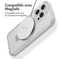 Accezz Coque Ring Stand avec MagSafe iPhone 15 Pro - Transparent