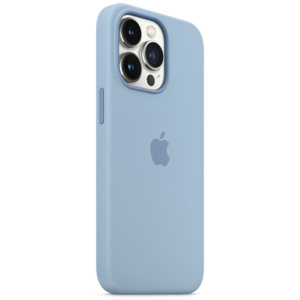 Apple Coque en silicone MagSafe iPhone 13 Pro - Blue Fog