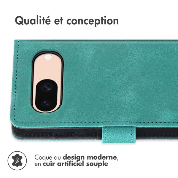 imoshion Etui de télephone portefeuille avec cordon Google Pixel 8a - Turquoise