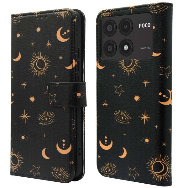 imoshion Étui de télephone portefeuille Design Xiaomi Poco X6 Pro - Sky Black