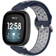 imoshion Bracelet sportif en silicone Fitbit Versa 4 / 3 / Sense (2) - Bleu/Gris