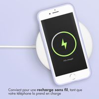 Accezz Coque Liquid Silicone Apple iPhone SE (2022 / 2020) / 8 / 7 - Violet