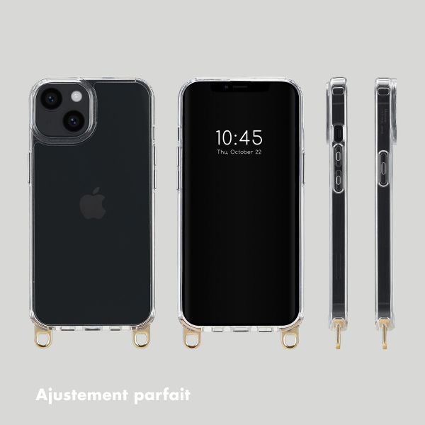 Selencia Coque arrière avec crochets amovibles Apple iPhone 13 - Transparent