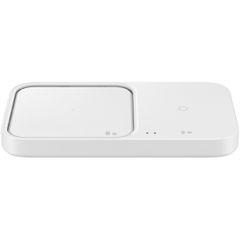 Samsung ﻿Wireless Charger Duo - Chargeur sans fil - Sans adaptateur et câble de charge - 15 Watt - Blanc