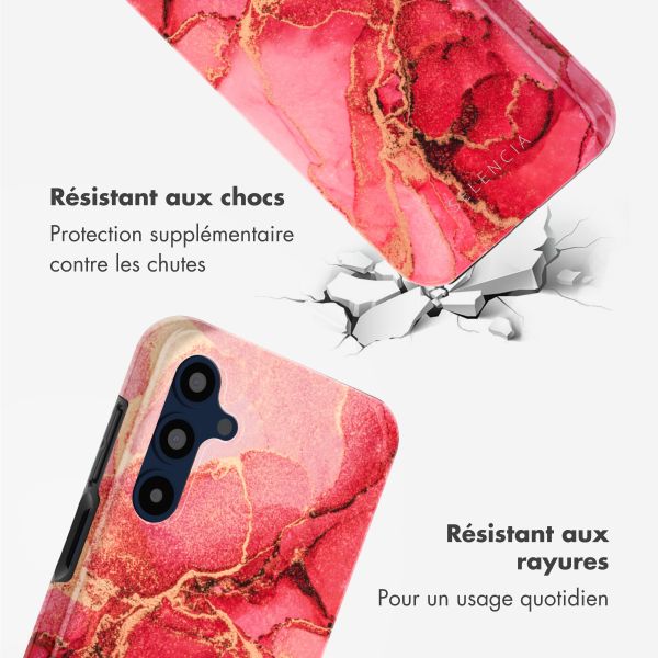 Selencia Coque arrière Vivid Tough Samsung Galaxy A16 - Rosy Marble