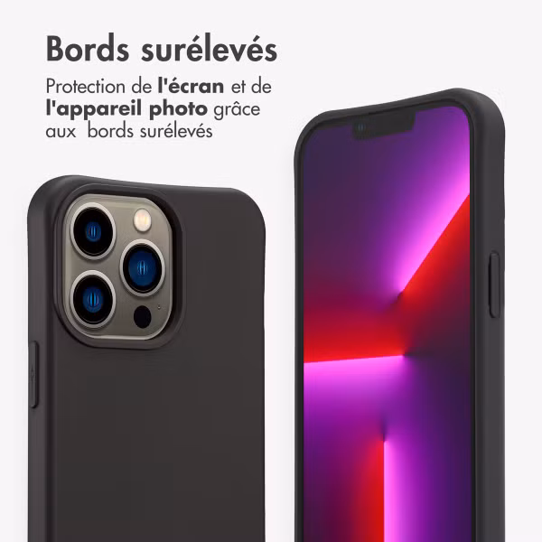 imoshion Coque arrière Color avec cordon amovible et MagSafe Apple iPhone 13 Pro - Black Coffee