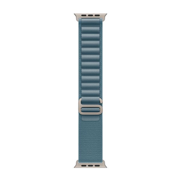Apple Bracelet Alpine Loop Apple Watch Series 1 - 11 / SE / Ultra (44/45/46/49 mm) - Taille S - Light Blue / Natural Titanium