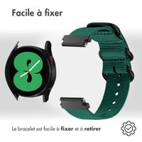 imoshion Bracelet en nylon Samsung Galaxy Watch 7 40/44 mm - Vert foncé