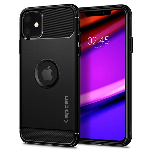 Spigen Coque Rugged Armor iPhone 11 - Noir