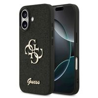 Guess Coque 4G Metal Logo Glitter Apple iPhone 17 - Noir