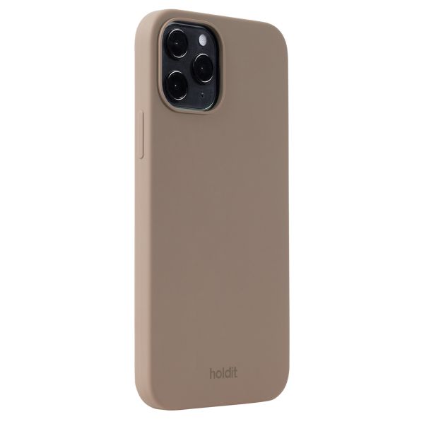 Holdit Coque Silicone iPhone 12 (Pro) (Pro) - Mocha Brown