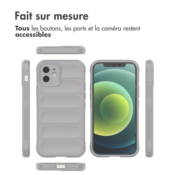 imoshion Coque arrière EasyGrip iPhone 12 - Gris