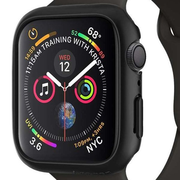 Spigen Coque Thin Fit™ Apple Watch Series 4 / 5 / 6 / SE - 40 mm - Noir