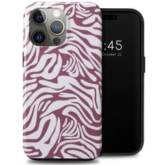 Selencia Coque arrière Vivid Apple iPhone 15 Pro Max - Trippy Swirl Dark Rose