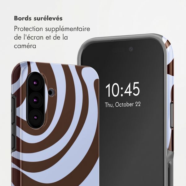 Selencia Coque arrière Vivid Samsung Galaxy A36 / A56 - Dream Swirl Chocolate