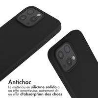 imoshion Coque en silicone avec cordon Apple iPhone 16 Pro Max - Noir
