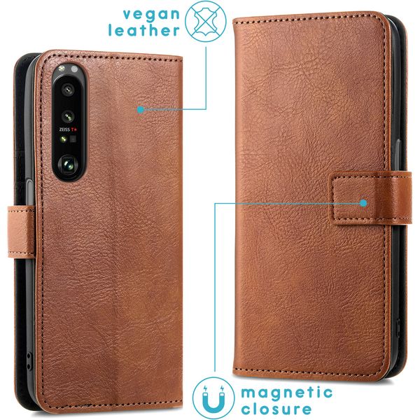 imoshion Étui de télephone portefeuille Sony Xperia 1 III - Marron