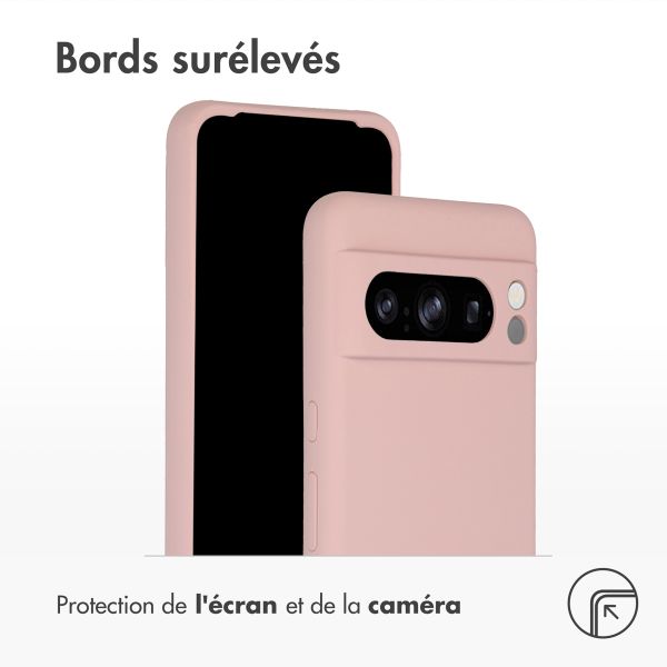 Accezz Coque Liquid Silicone Google Pixel 8 Pro - Rose