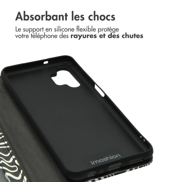 imoshion Étui de télephone portefeuille Design Samsung Galaxy A13 (5G) - Black And White