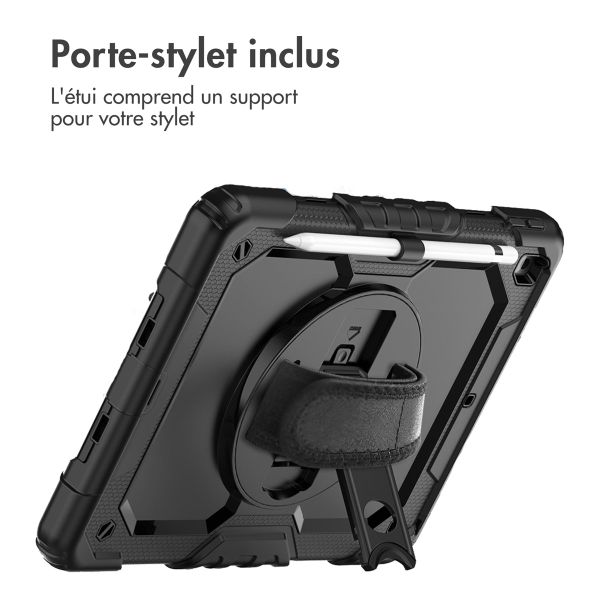 Accezz Coque arrière Defender XT Apple iPad 9 (2021) 10.2 pouces / iPad 8 (2020) 10.2 pouces / iPad 7 (2019) 10.2 pouces - Noir