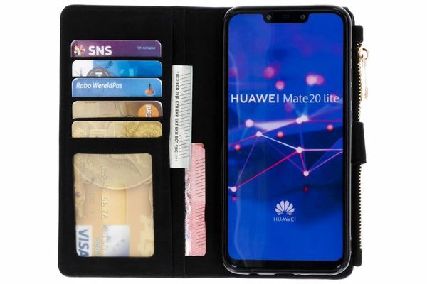 Porte-monnaie de luxe Huawei Mate 20 Lite - Noir