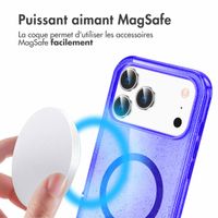 imoshion Coque Pailletée avec MagSafe Apple iPhone 17 Pro - Violet