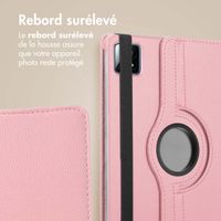 imoshion Coque tablette rotatif à 360° Xiaomi Pad 6S Pro 12.4 - Rose