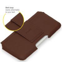 Accezz ﻿Coque de ceinture en cuir véritable - Taille L - Brun