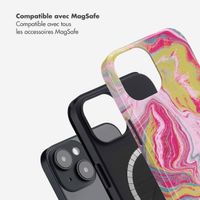 Selencia Coque arrière Vivid avec MagSafe Apple iPhone 14 - Marble Pink