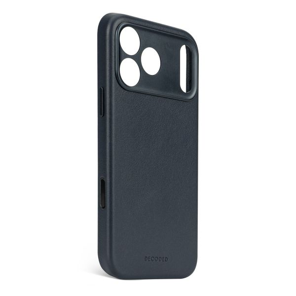 Decoded Coque en cuir MagSafe Apple iPhone 17 Pro - Navy Shadow