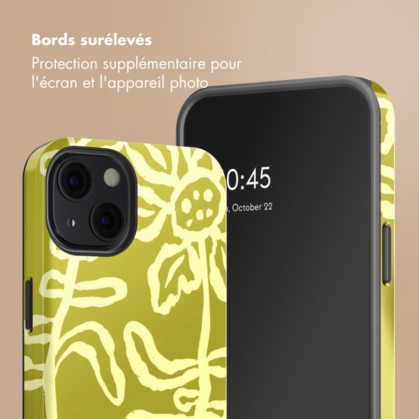 Selencia Coque arrière Vivid Apple iPhone 13 - Chalky Bloom