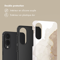 Selencia Coque arrière Vivid Samsung Galaxy S25 Edge - Marble Light Brown