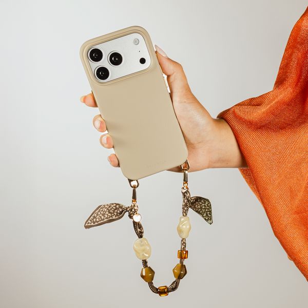 Selencia Cordon de téléphone Satin Stone - Sand