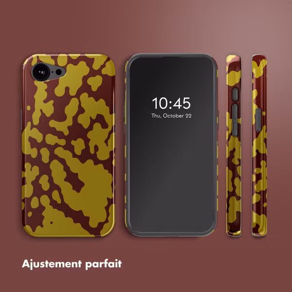 Selencia Coque arrière Vivid avec MagSafe Apple iPhone 16e - Moo'd Olive Dust