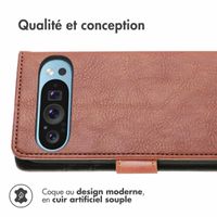 imoshion Étui de télephone portefeuille Google Pixel 9 Pro XL - Marron